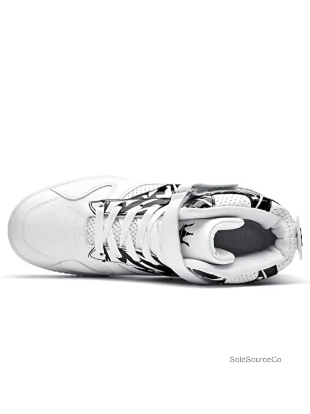 Men's High Top Leather Street Sneakers Lace-Up Breathable